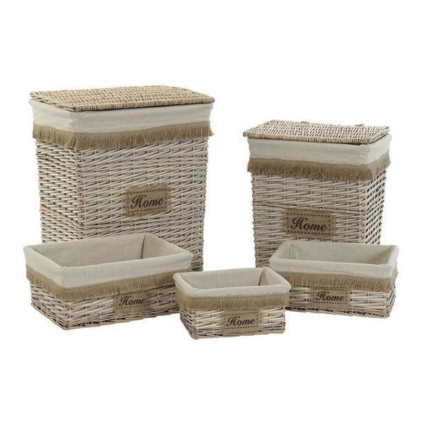 Basket set Home ESPRIT 5 Pieces