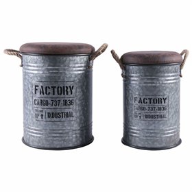 Set of Chests Home ESPRIT Golden Vintage