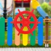 Steering Wheel for Playground Springos KG0038 for Kids, Nautical Toy, Red