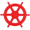 Steering Wheel for Playground Springos KG0038 for Kids, Nautical Toy, Red