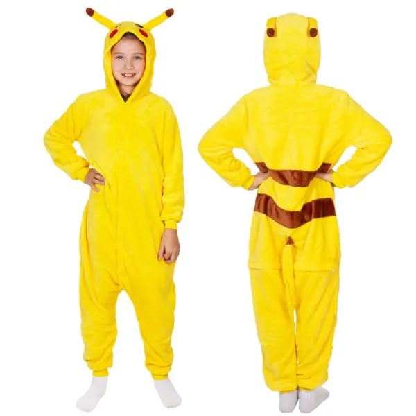 Pikachu onesie pajama Springos HA7315, 130-140 cm, children’s one-piece suit
