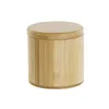 Salt Shaker with Lid DKD Home Decor Natural Bamboo 8,5 x 8,5 x 8,5 cm