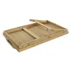 Folding Tray for Bed DKD Home Decor Bamboo 64 x 30 x 24 cm