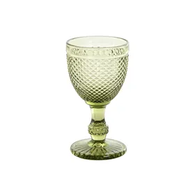 Set of cups DKD Home Decor Green Crystal 325 ml
