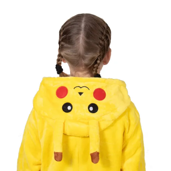 Kigurumi pižama Pikachu Springos HA7315, 130-140 cm, vaikų viengubas kombinezonas