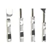 Cutlery DKD Home Decor Black Silver Resin Stainless steel 4,5 x 1,5 x 22 cm 16 Pieces
