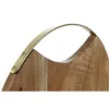 Cutting board DKD Home Decor Golden Natural Stainless steel Acacia 35,5 x 35,5 x 1,5 cm (4 Pieces)