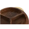 Snack tray Home ESPRIT Golden Natural 35 x 30,5 x 4,5 cm