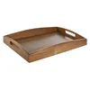 Tray Home ESPRIT Natural Acacia 39,5 x 25,5 x 5,5 cm