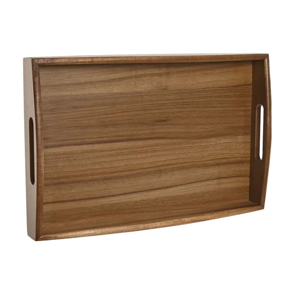 Tray Home ESPRIT Natural Acacia 39,5 x 25,5 x 5,5 cm
