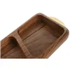 Snack tray Home ESPRIT Golden Natural 45 x 12,7 x 4,5 cm