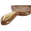 Snack tray Home ESPRIT Golden Natural 46 x 13,5 x 2,5 cm