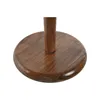 Kitchen Paper holder Home ESPRIT Golden Natural Stainless steel Acacia 18 x 18 x 36,5 cm
