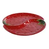 Plate Home ESPRIT Red Stoneware 32 x 31 x 3,5 cm