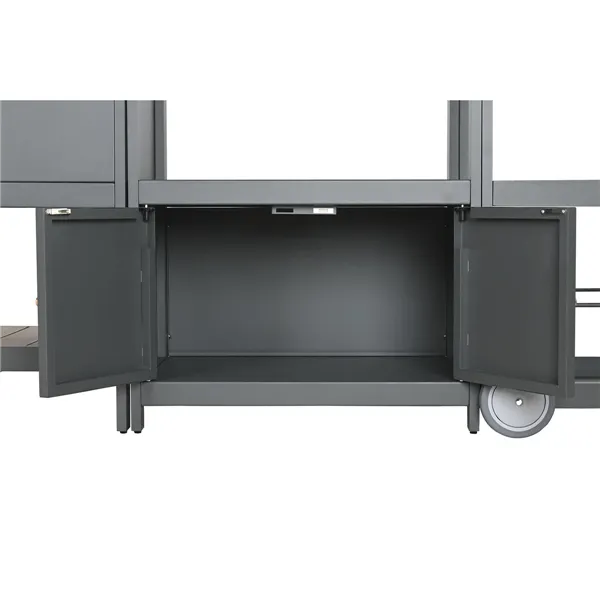 Kitchen furniture Home ESPRIT Grey Natural 236 x 50 x 91 cm