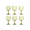 Set of cups Home ESPRIT Green Crystal 380 ml (6 Units)