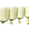Set of cups Home ESPRIT Green Crystal 380 ml (6 Units)