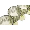 Set of cups Home ESPRIT Green Crystal 380 ml (6 Units)