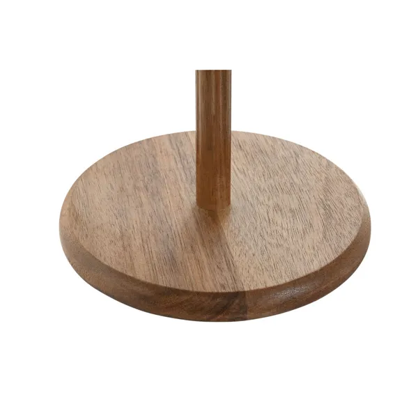 Kitchen Paper holder Home ESPRIT Natural Acacia 16,8 x 16,8 x 35,6 cm
