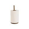 Kitchen Paper holder Home ESPRIT Natural Acacia 16,8 x 16,8 x 35,6 cm