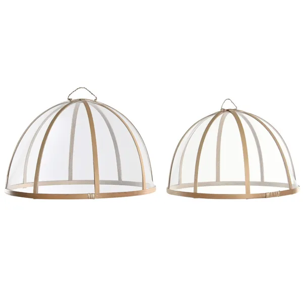 Plate cover Home ESPRIT Bamboo 35 x 35 x 22 cm