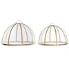 Plate cover Home ESPRIT Bamboo 35 x 35 x 22 cm