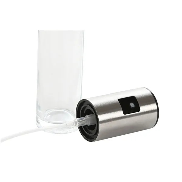 Cruet Home ESPRIT Transparent Stainless steel Crystal 100 ml 4 x 4 x 18,3 cm