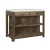 Kitchen furniture Home ESPRIT White Natural 120 x 60 x 97 cm 131 x 61,5 x 97 cm