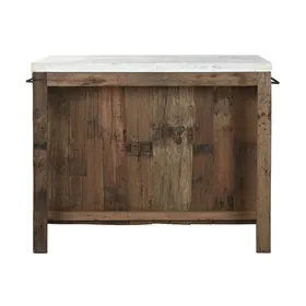 Kitchen furniture Home ESPRIT White Natural 120 x 60 x 97 cm 131 x 61,5 x 97 cm