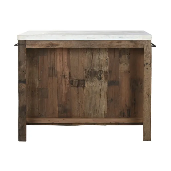 Kitchen furniture Home ESPRIT White Natural 120 x 60 x 97 cm 131 x 61,5 x 97 cm