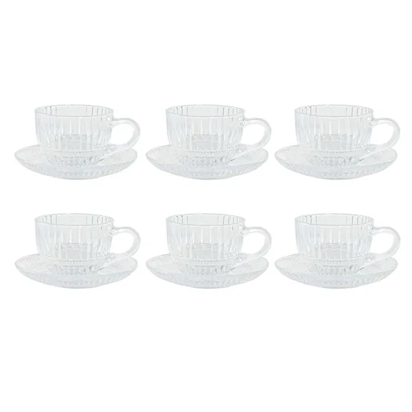 Piece Coffee Cup Set Home ESPRIT Transparent 240 ml