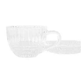 Piece Coffee Cup Set Home ESPRIT Transparent 240 ml