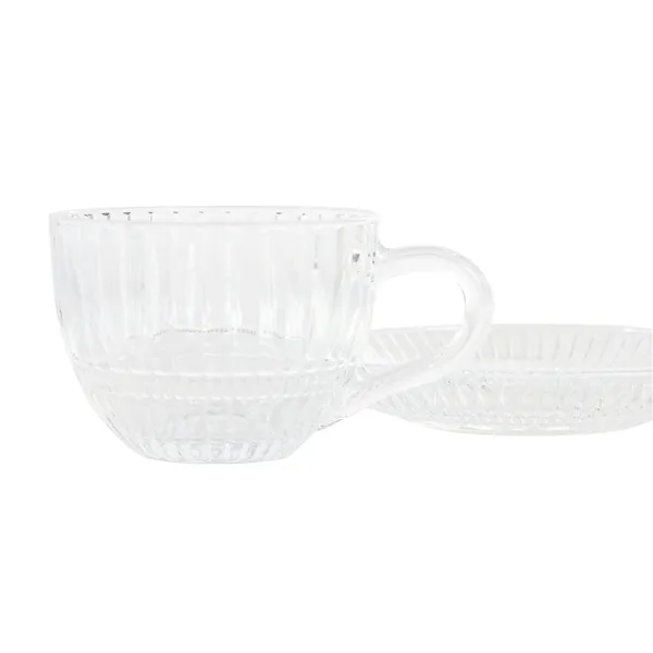 Piece Coffee Cup Set Home ESPRIT Transparent 240 ml