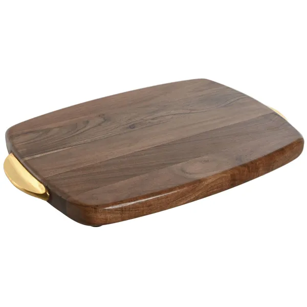 Cutting board Home ESPRIT Golden Natural 40,5 X 26,6 X 4,5 CM
