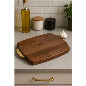 Cutting board Home ESPRIT Golden Natural 40,5 X 26,6 X 4,5 CM