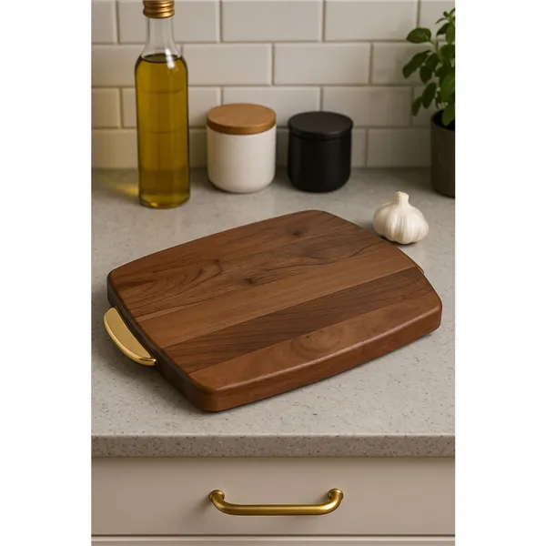 Cutting board Home ESPRIT Golden Natural 40,5 X 26,6 X 4,5 CM