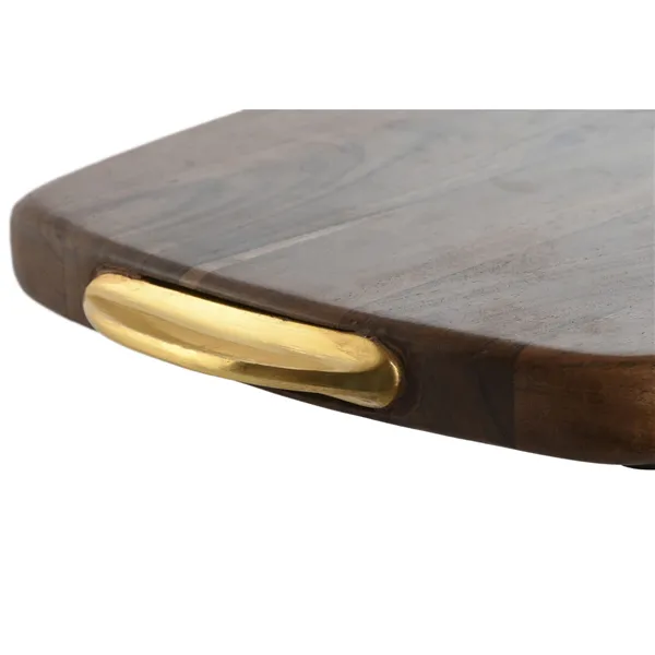 Cutting board Home ESPRIT Golden Natural 40,5 X 26,6 X 4,5 CM