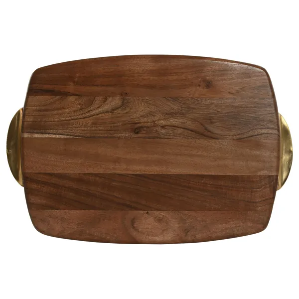 Cutting board Home ESPRIT Golden Natural 40,5 X 26,6 X 4,5 CM