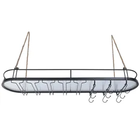 Bottle rack Home ESPRIT Black 119 X 29 X 15 CM
