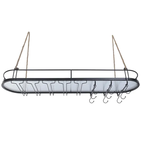 Bottle rack Home ESPRIT Black 119 X 29 X 15 CM