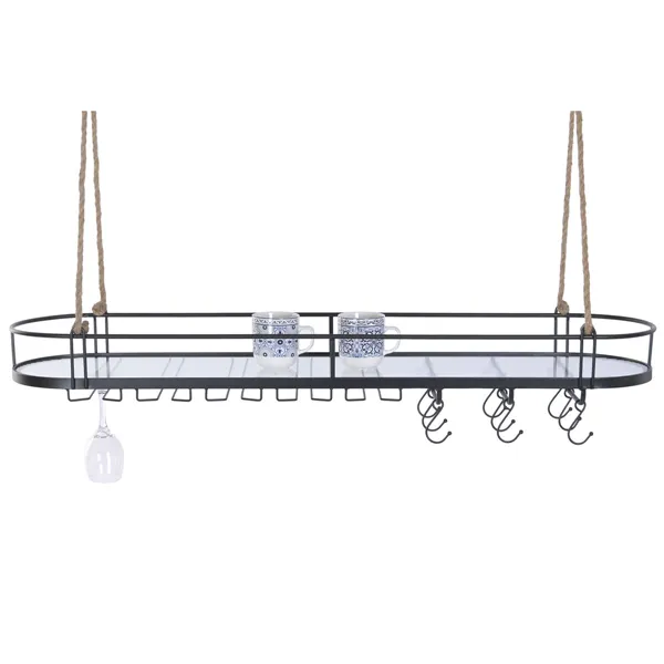 Bottle rack Home ESPRIT Black 119 X 29 X 15 CM