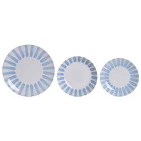 Dinnerware Set Home ESPRIT Blue Porcelain 18 Pieces