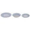 Dinnerware Set Home ESPRIT Blue Porcelain 18 Pieces