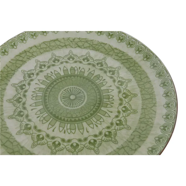 Dinnerware Set Home ESPRIT Green Porcelain Arab 18 Pieces