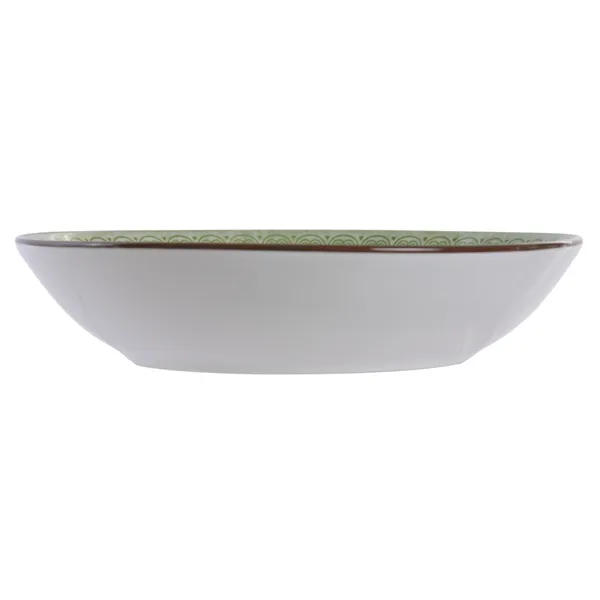 Dinnerware Set Home ESPRIT Green Porcelain Arab 18 Pieces