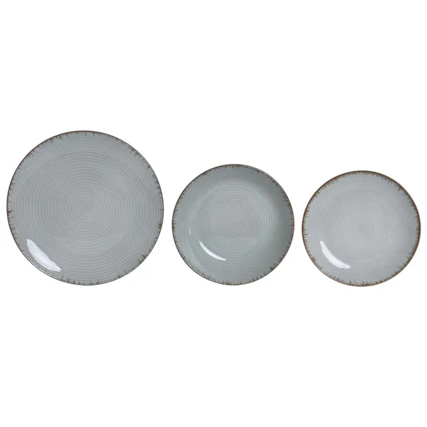 Dinnerware Set Home ESPRIT Light Green Porcelain 18 Pieces