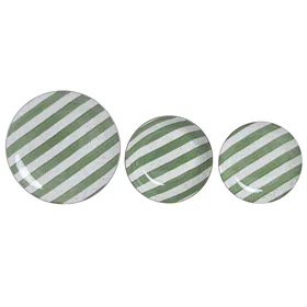 Dinnerware Set Home ESPRIT Green Porcelain Mediterranean 18 Pieces