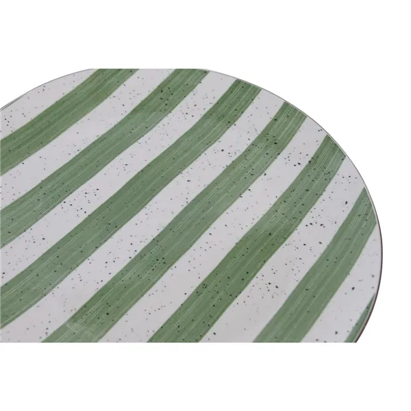 Dinnerware Set Home ESPRIT Green Porcelain Mediterranean 18 Pieces