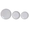 Dinnerware Set Home ESPRIT White Black Porcelain 18 Pieces