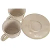 Piece Coffee Cup Set Home ESPRIT Beige Stoneware 90 ml 6 Pieces